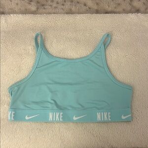 Nike Aqua Blue Sports Bra dri fit